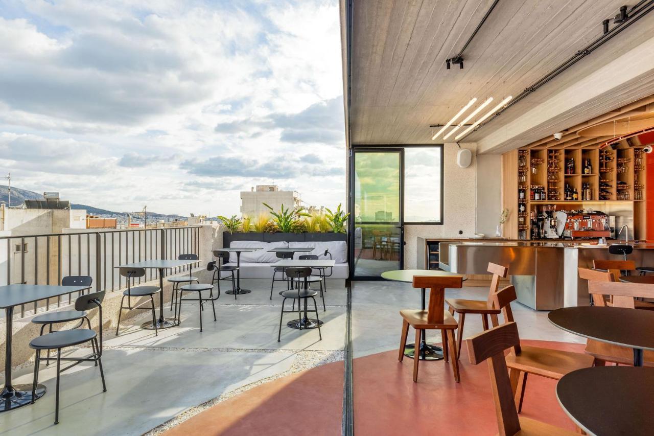 The Newel Psychiko Hotel Athén Kültér fotó The rooftop bar at the London office